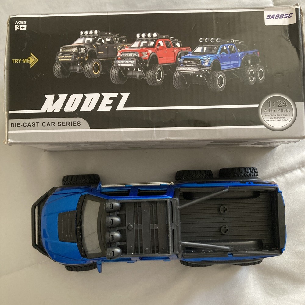 SASBSC Toy Pickup Trucks for Boys F150 Raptor Diecast Metal Model Car