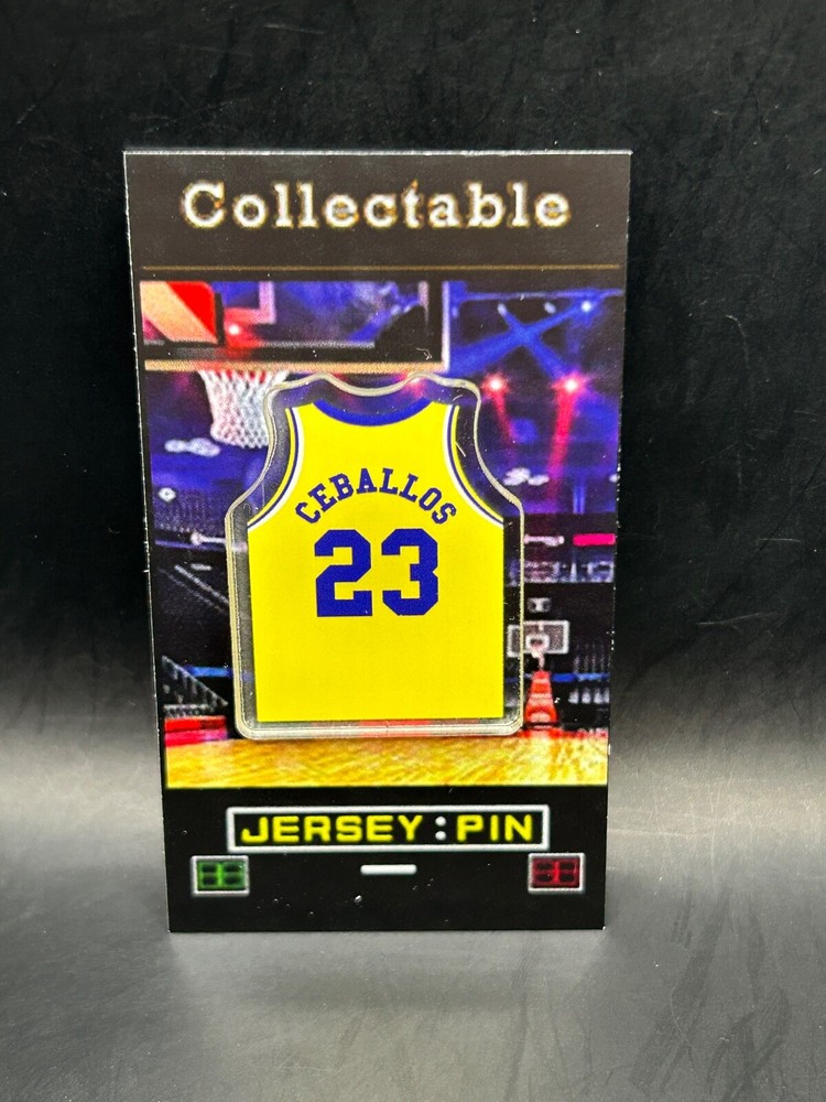 Los Angeles Lakers Cedric Ceballos Retro Showtime Jersey Lapel Pin Collectible