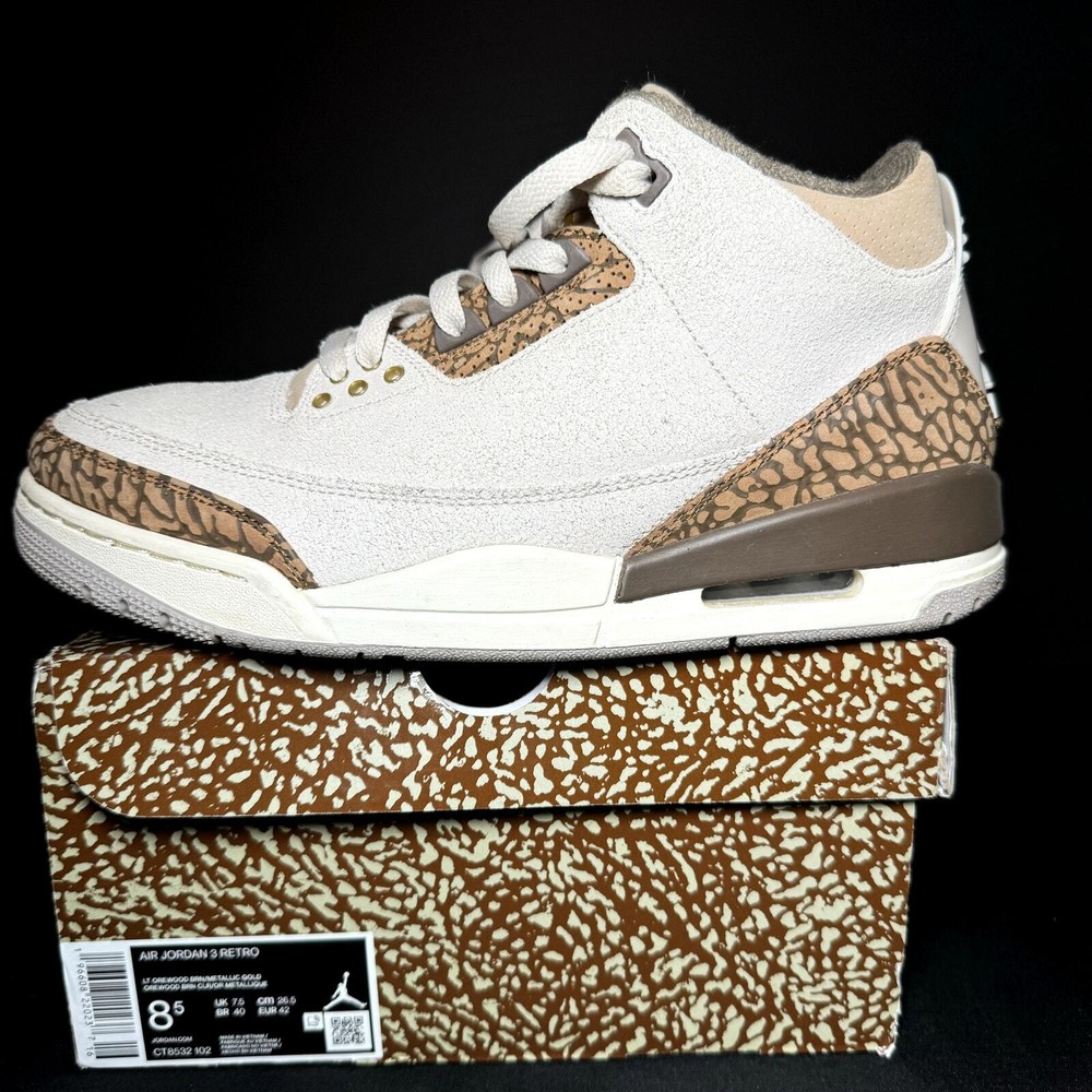 Nike Air Jordan 3 Retro Palomino Men's Shoes - Size 8 - CT8532 102