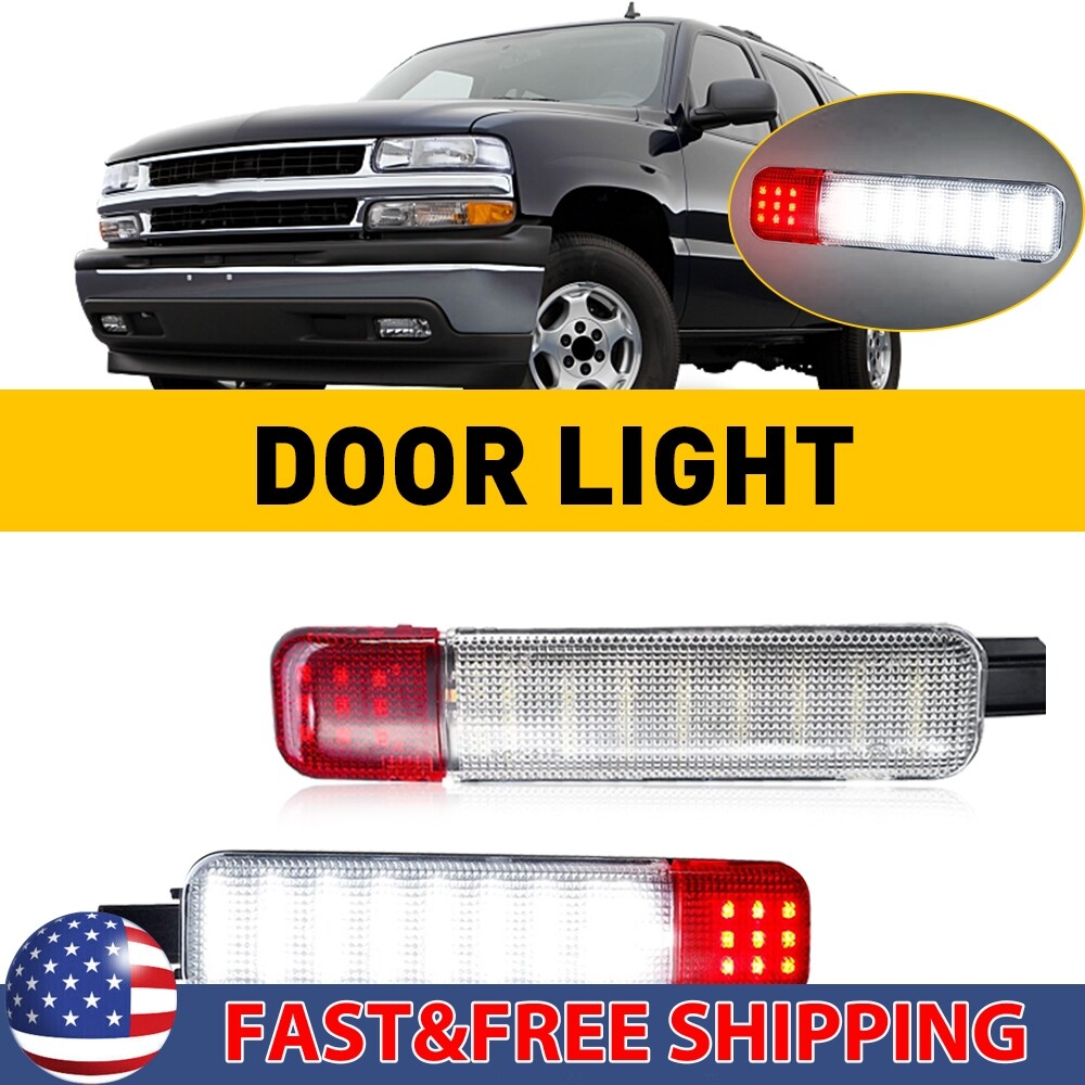 LED Door Courtesy Light Lamp For Chevy C/K Silverado Suburban Tahoe Sierra Yukon