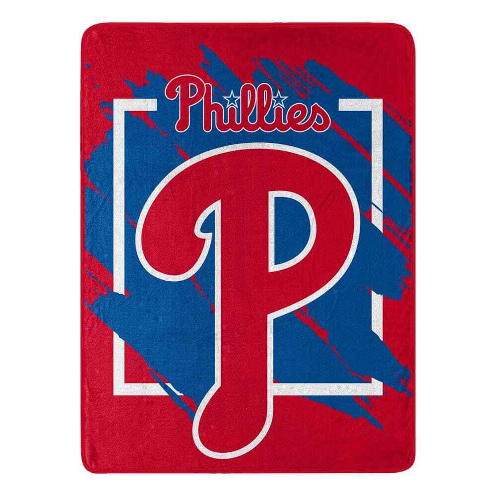 MLB Dimensional Phillies Micro Raschel Multi-Color Throw