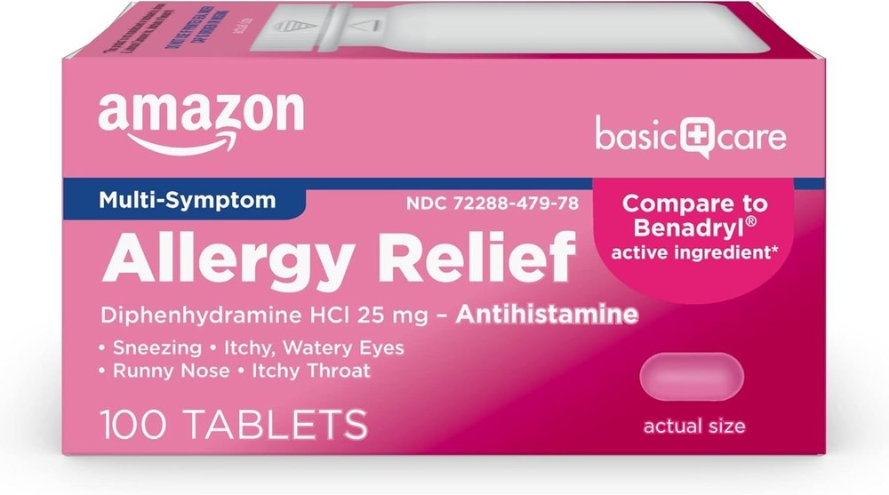 Basic Care Allergy Relief Diphenhydramine HCL Tablet 400 Count
