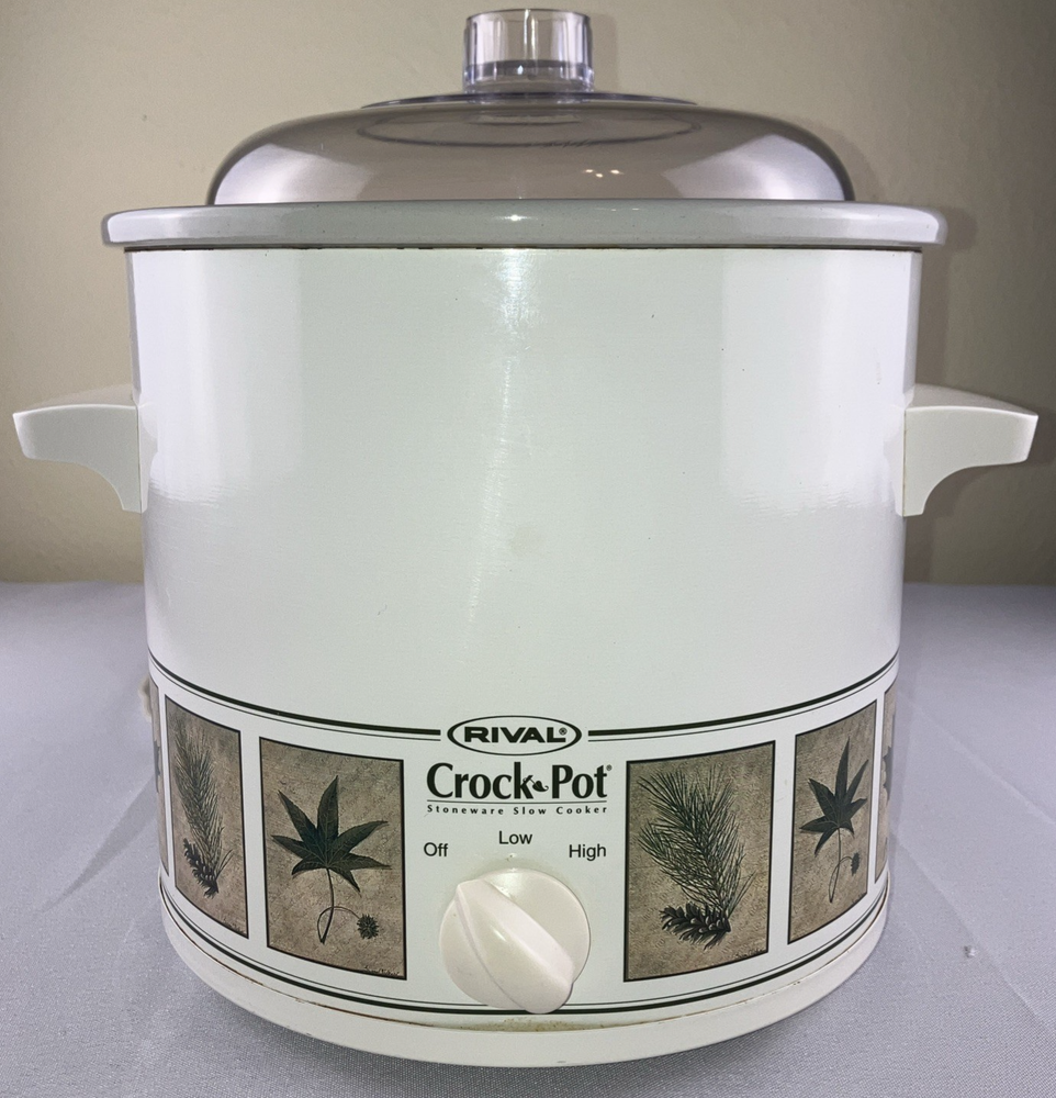 Rival Crock Pot 3100 3.5 qt Botanical Pine finish tested and works