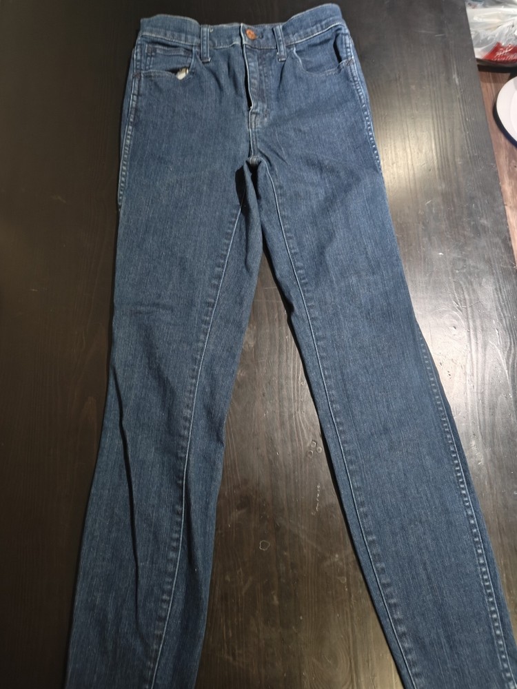 Madewell High-Rise Skinny Jeans in Blue Denim Size 25