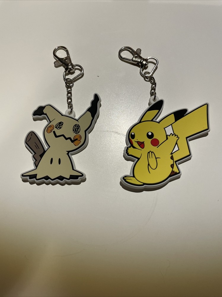 Pokemon TCG Official Backpack/Keychain Dangler SM98 Pikachu & Mimikyu Collection