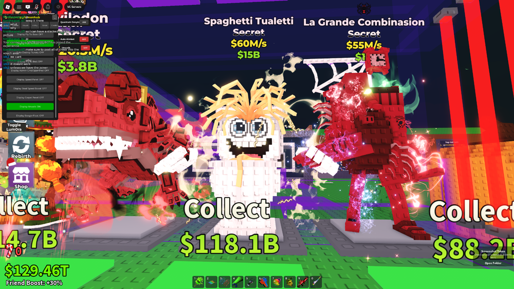 Spaghetti tualetti 60m normal rare fast roblox steal a brainrot