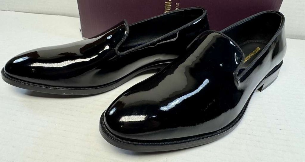 Johnston & Murphy Gavney Slip-On Black Patent 10 M