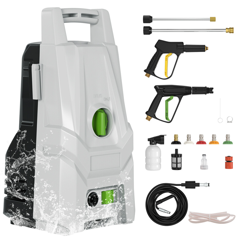 1400W Portable Electric Pressure Washer 3200PSI 1.8GPM Power Cleaner