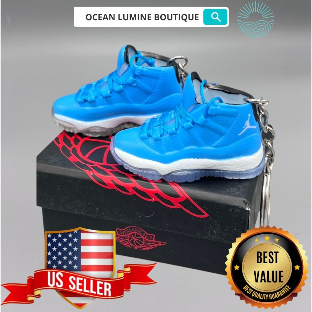 Air Jordan 3D Mini Sneaker Keychain, Shoe Keyring Shoe Box, Display Box Option