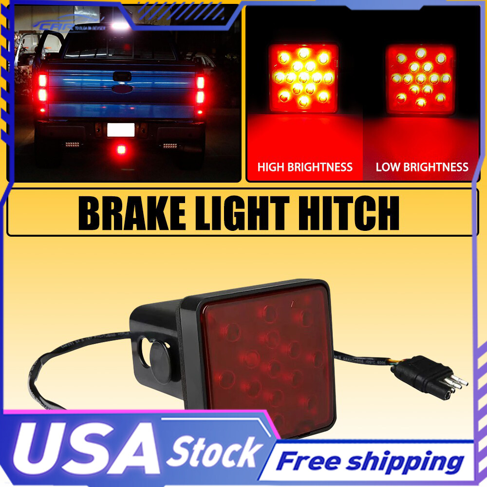 Tundra LED Tow Hitch Brake Light Cover for 2-Inch Receiver on Toyota Tacoma