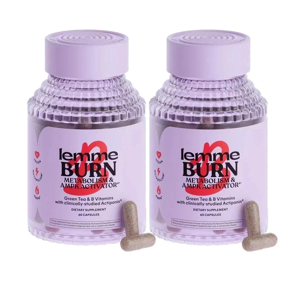 2 PACK Lemme Burn Metabolism Belly Fat Burning AMPK Activating Supplement