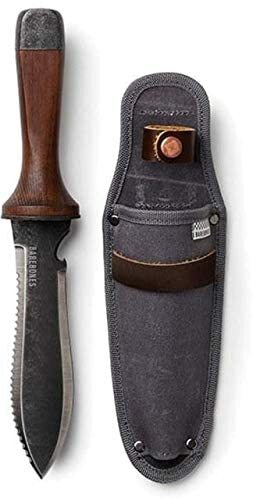 Barebones Living Hori Hori Ultimate Fixed Blade Knife Walnut Handle with Sheath