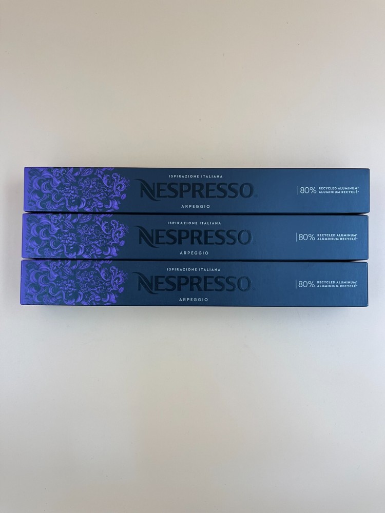 Nespresso Capsules OriginalLine, Arpeggio,Dark Roast Espresso, 30-Count Espresso