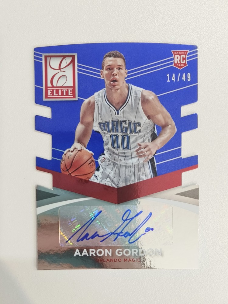 Aaron Gordon 2014-15 Panini Donruss Elite Autographs Die-Cut Rookie RC /49 -GK