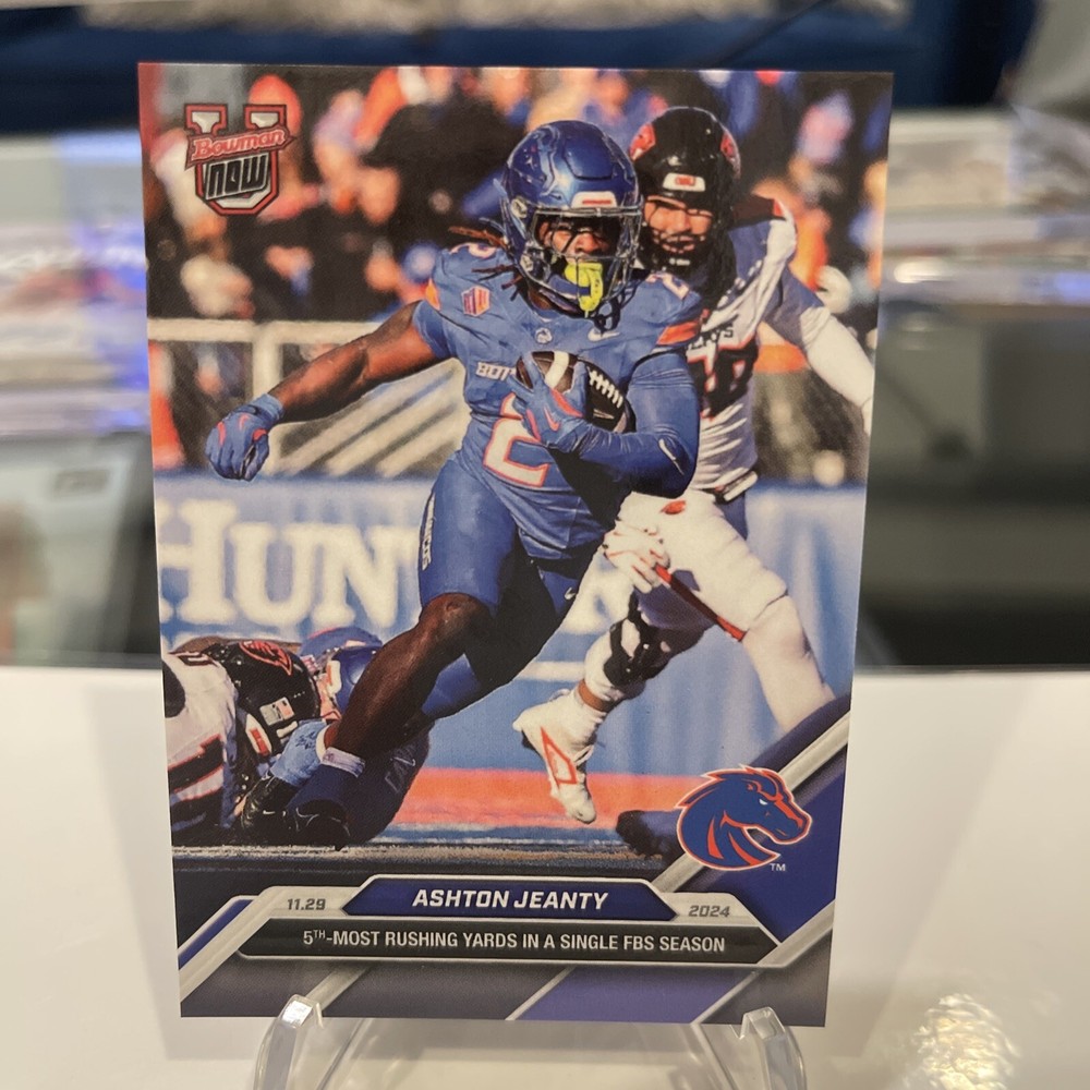 2024 BOWMAN U NOW • ASHTON JEANTY • #50 5th MOST RUNNING YARDS FBS History 🔥