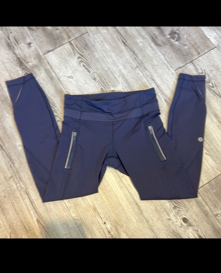 Lululemon Run Inspire II leggings size 4 navy blue