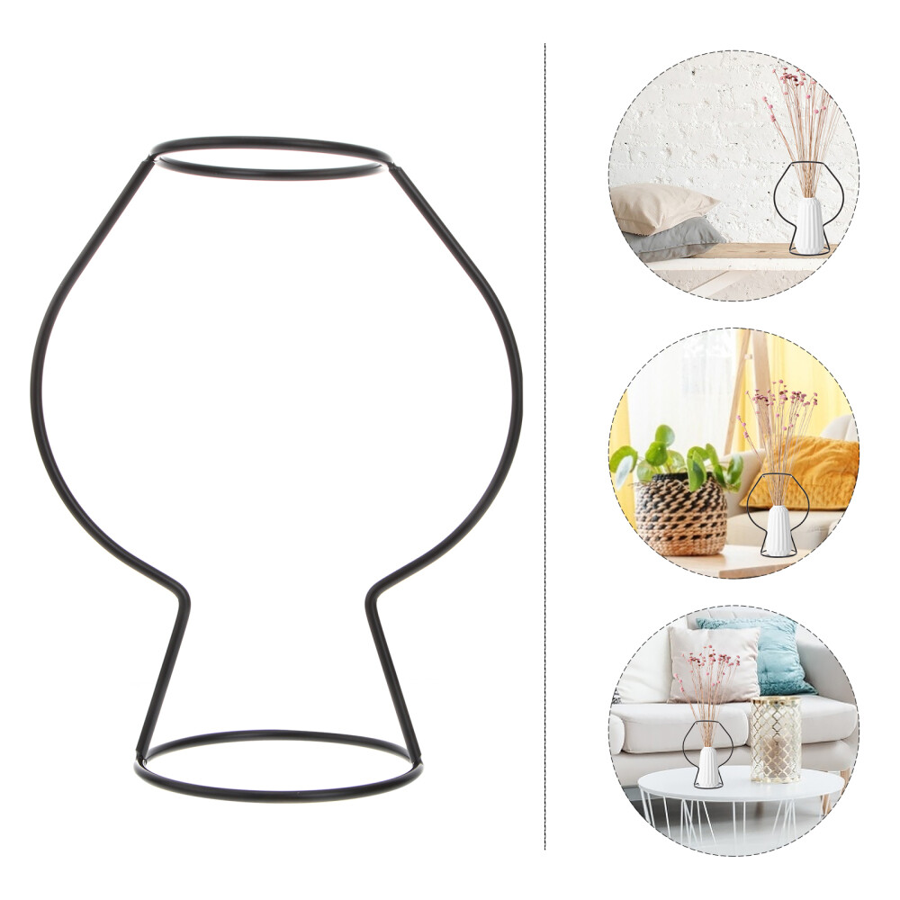 Iron Art Frame Plants Shelving Beige Vase Vases for Flowers