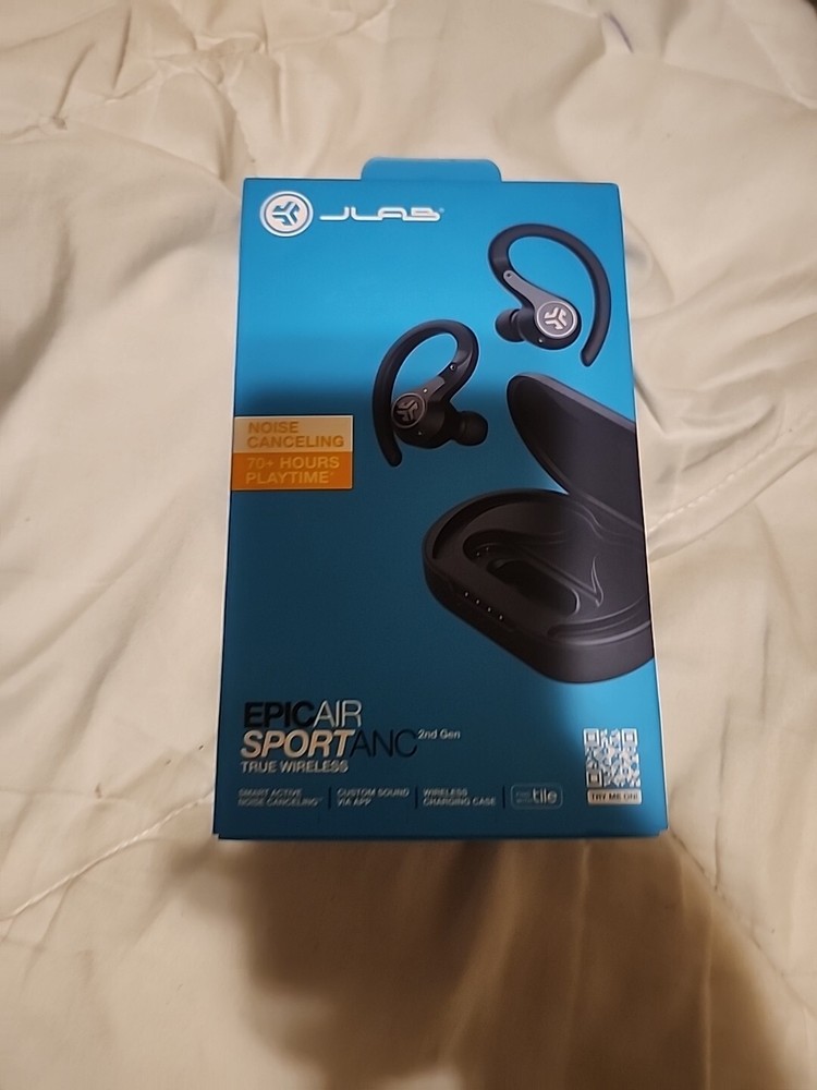 JLab Epic Air Sport ANC True Wireless Earbuds - Black