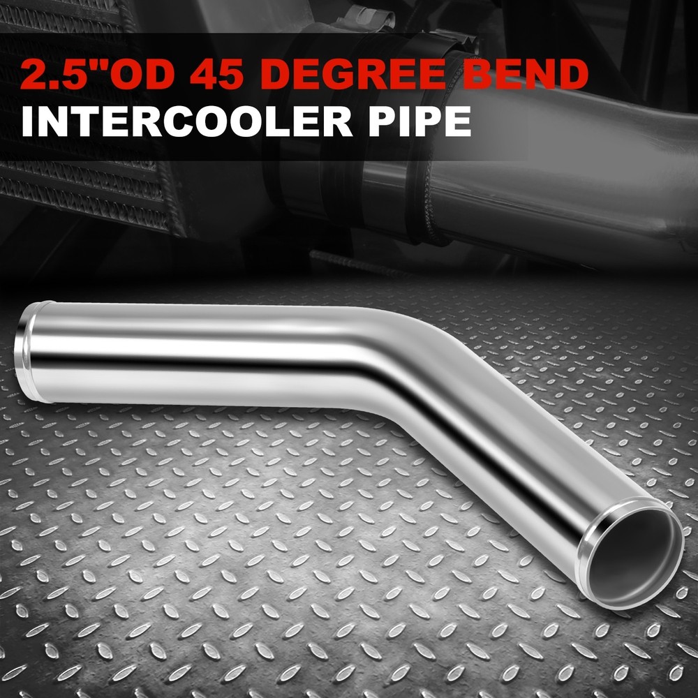 45 Degree 2.5 Inch Aluminum Intercooler Turbo Intake Pipe Tube Custom