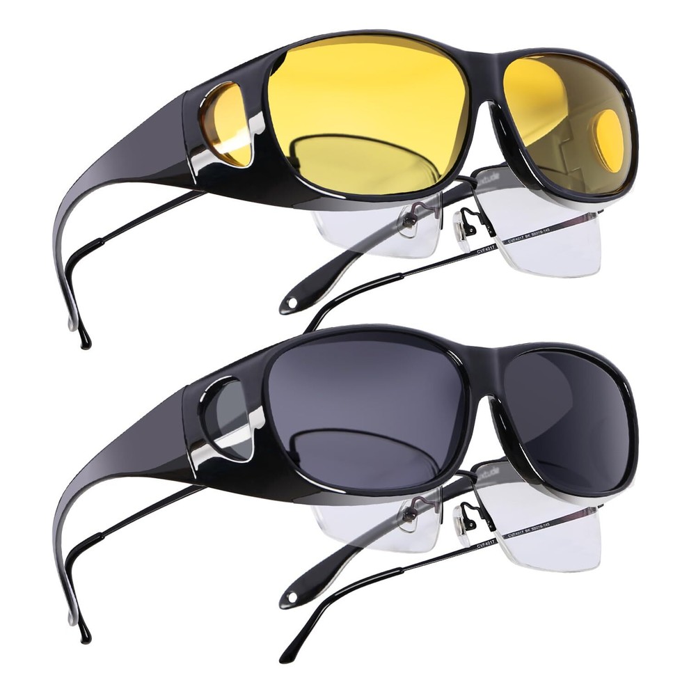Polarized Wrap Fit Over Glasses Sunglasses for Men and Women  