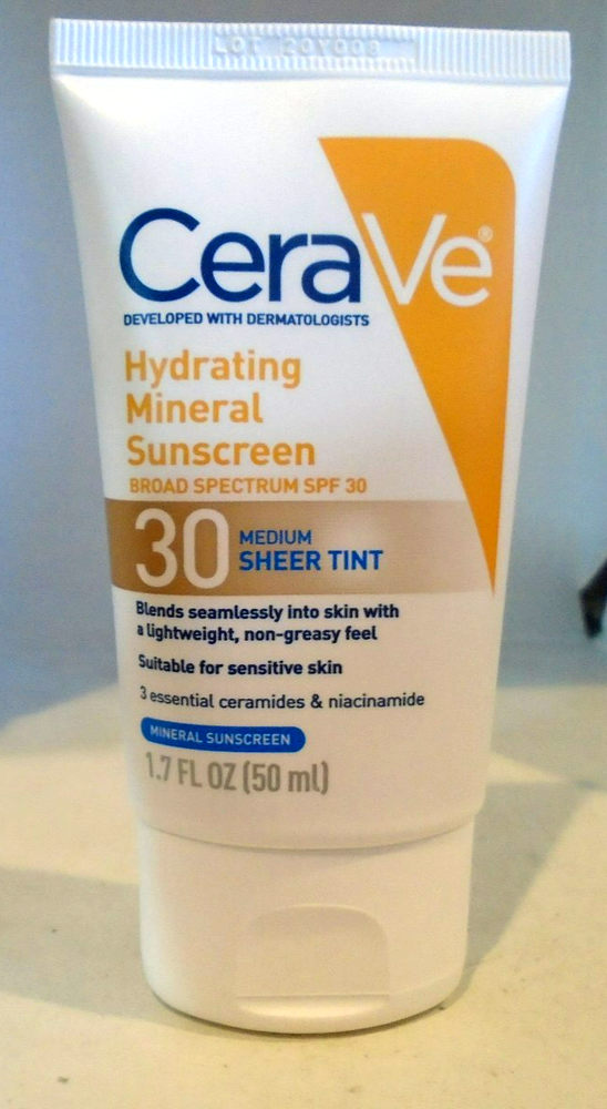 CeraVe Hydrating Tinted Face Sunscreen SPF 30 Sheer Finish