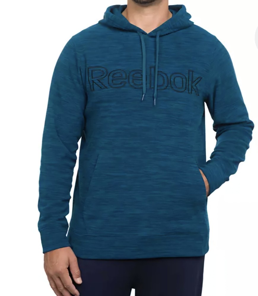 Men's Reebok Size XXL  Melange Logo Polar Fleece Hoodie Pull-Over