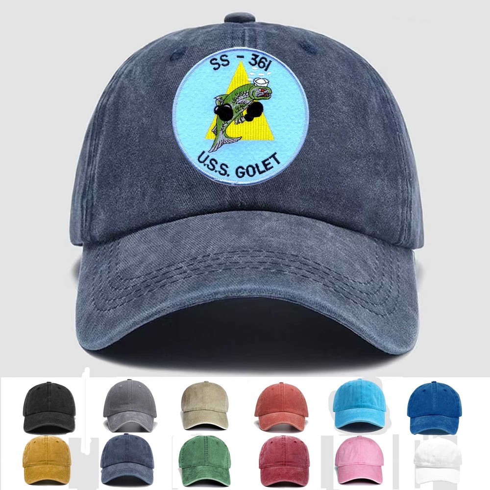 Custom Embroidered Hat SS-361 USS Golet, Veteran Cap, Trucker Hat, Gift Idea