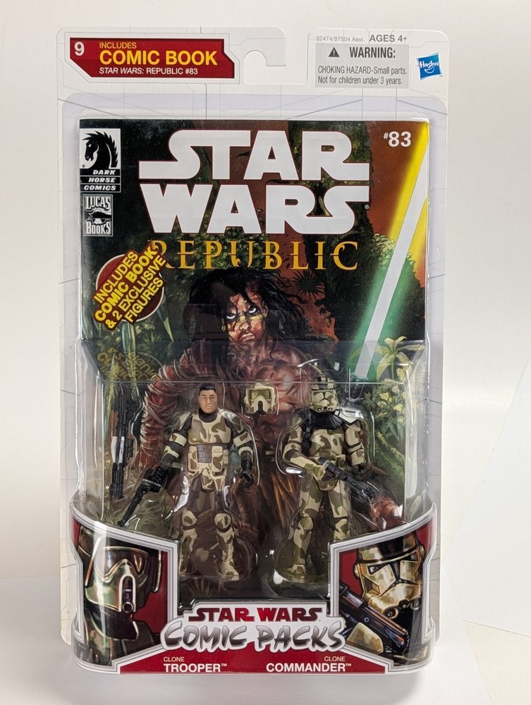 Star Wars Clone Trooper & Clone Commander Republic #83 Comic Pack Bogey Squad