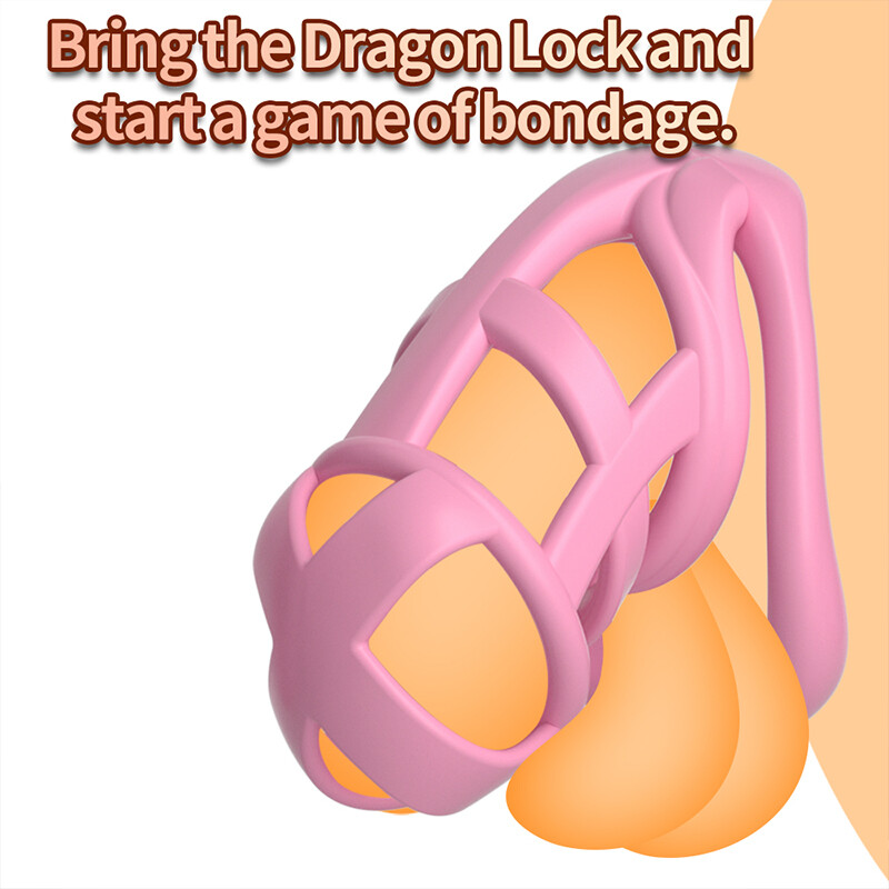 Men's Breathable Chastity Cage with 8 Rings - 3 Sizes BDSM Bondage Lock