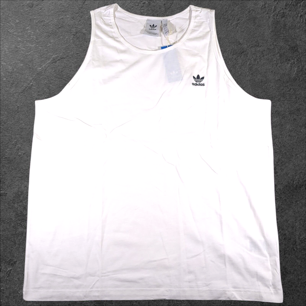 Adidas Essentials Trefoil Tank Top White Men's 2XL IA4800