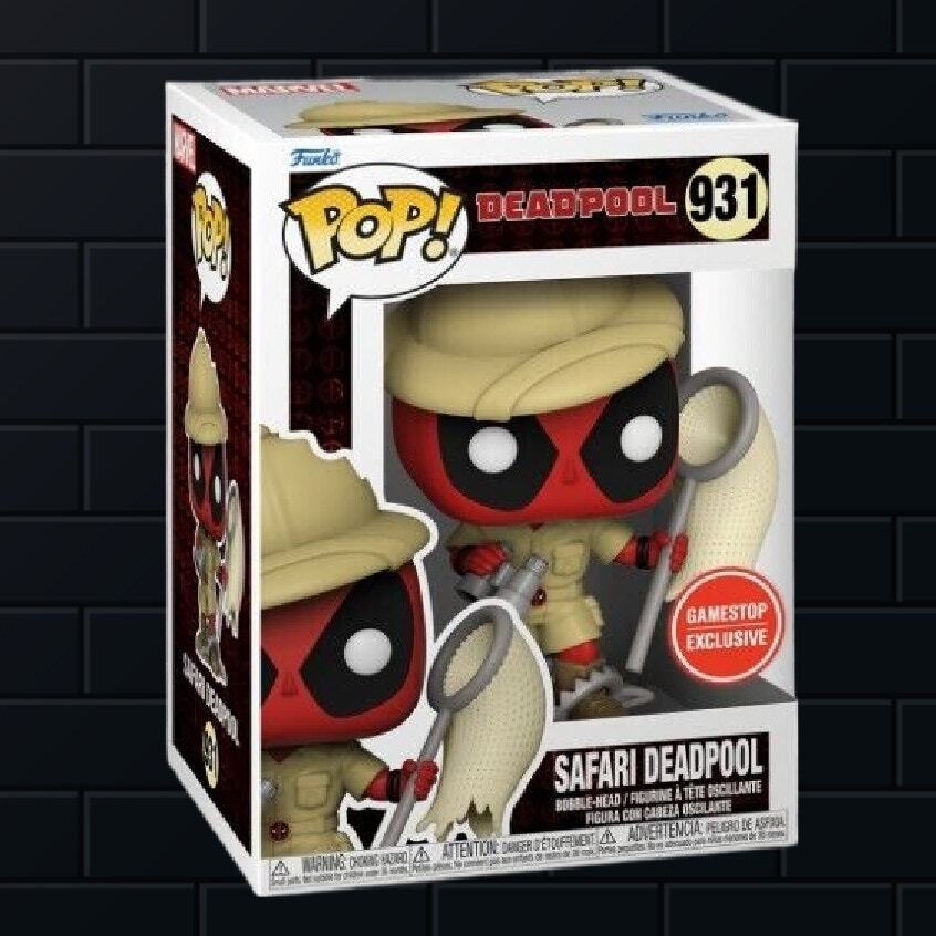 Marvel Safari Deadpool gamestop exclusive funko Pop 931