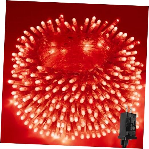 Extra-Long String Lights Outdoor/Indoor, 200 LED Upgraded Super 200LED Red