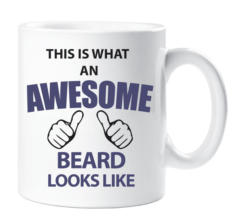 Beard Mug Awesome This Is What An Awesome Beard Looks Like Ceramic Novelty