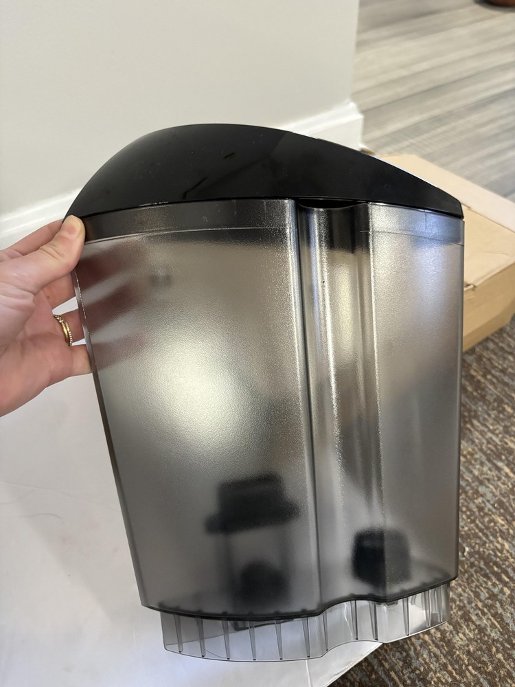 Replacement Water Reservoir Tank for Coffee Espresso Machine Black Smoke Plastic