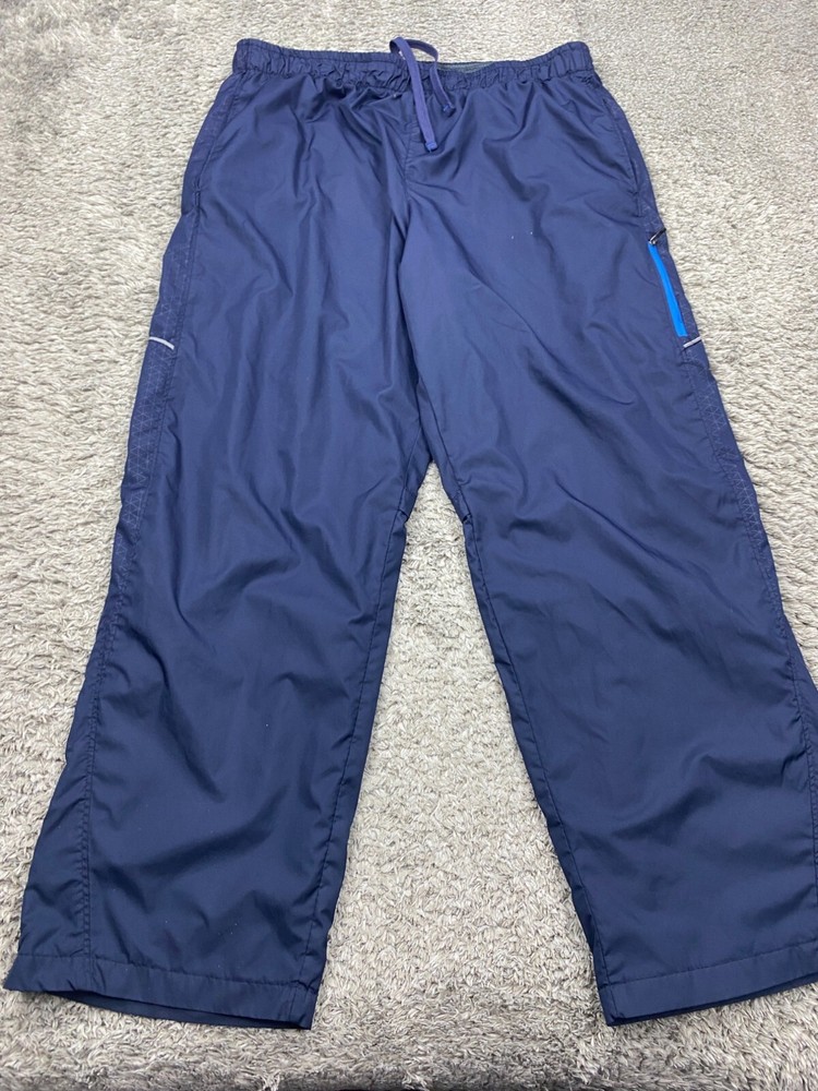 Starter Track Pants Men Large Lined Double Knee Baggy Windbreaker Vtg Y2K 90s