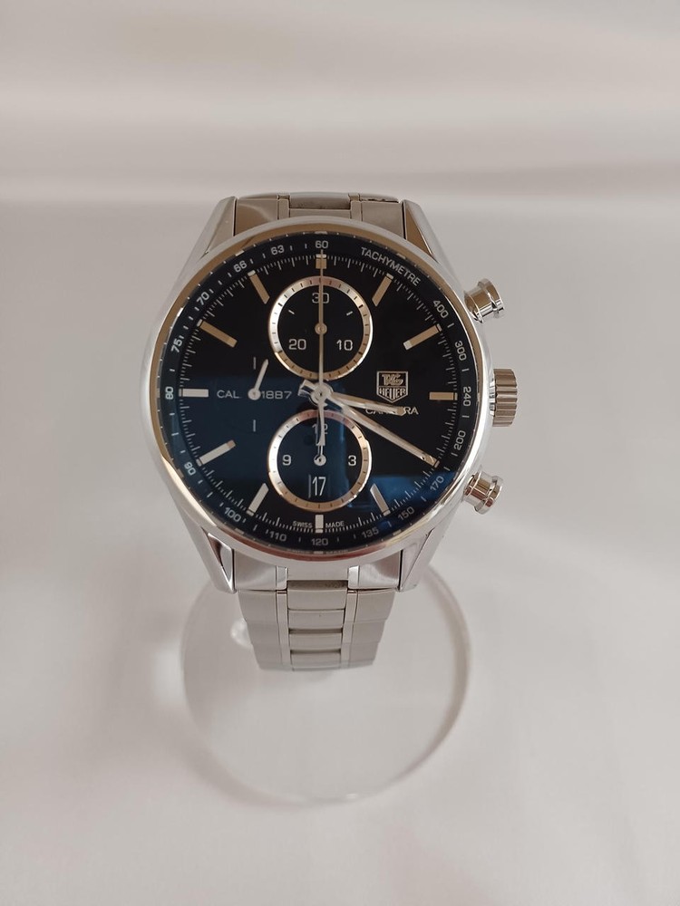 TAG Heuer Carrera Calibre 1881 Chronograph Black Dial Watch 376227