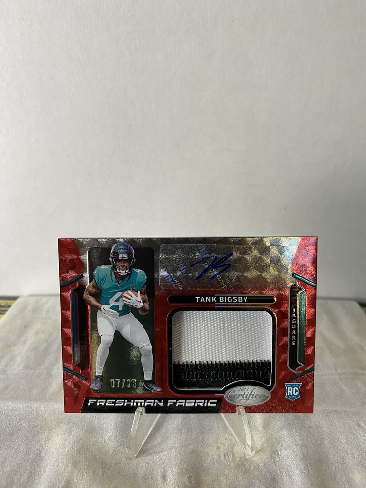 2023 Panini Certified Freshman Fabric RPA Tank Bigsby /25 #FFMS-24 Jaguars 🐆