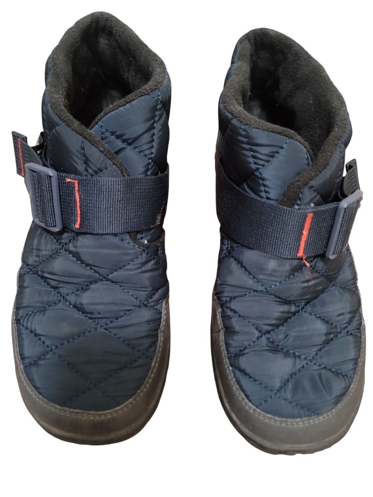 Chaco Quilted Black Blue Winter Shoes Adjustable Strap Plush Lining