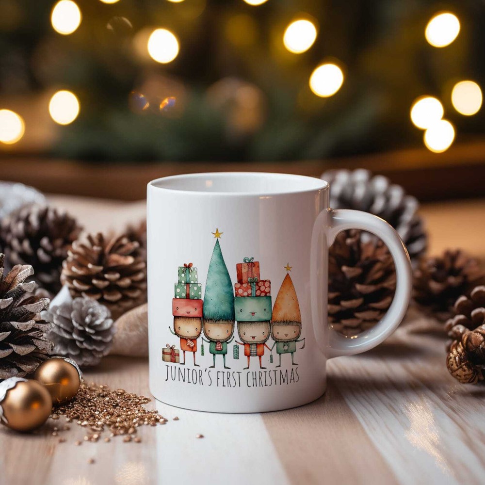 Personalized Kids Christmas Hot Chocolate Mug Merry Holiday Custom Name