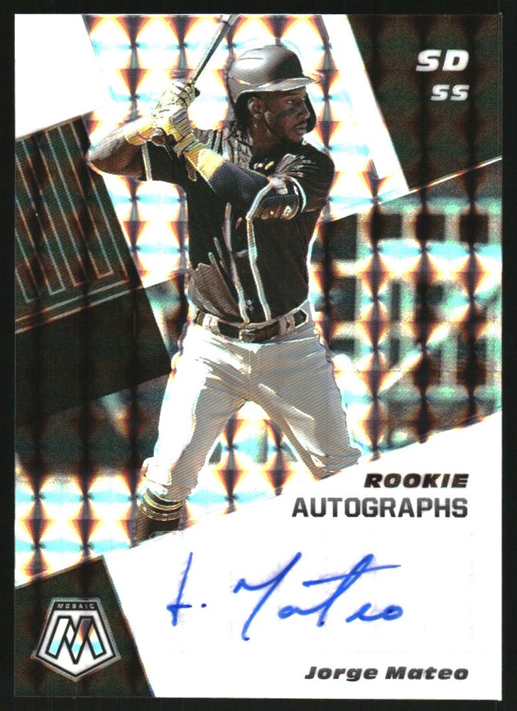 2021 Panini Mosaic Rookie Autographs Mosaic #33 Jorge Mateo