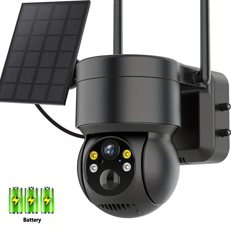 Camaras De Seguridad Para Exterior Solar WIFI Inalambrica Con Vision Nocturna