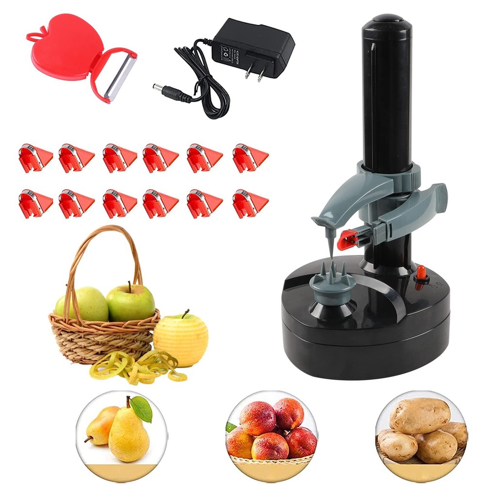 Potato Peeler with 13 Blades Kitchen Automatic Rotating Peeling Tool for Frui...