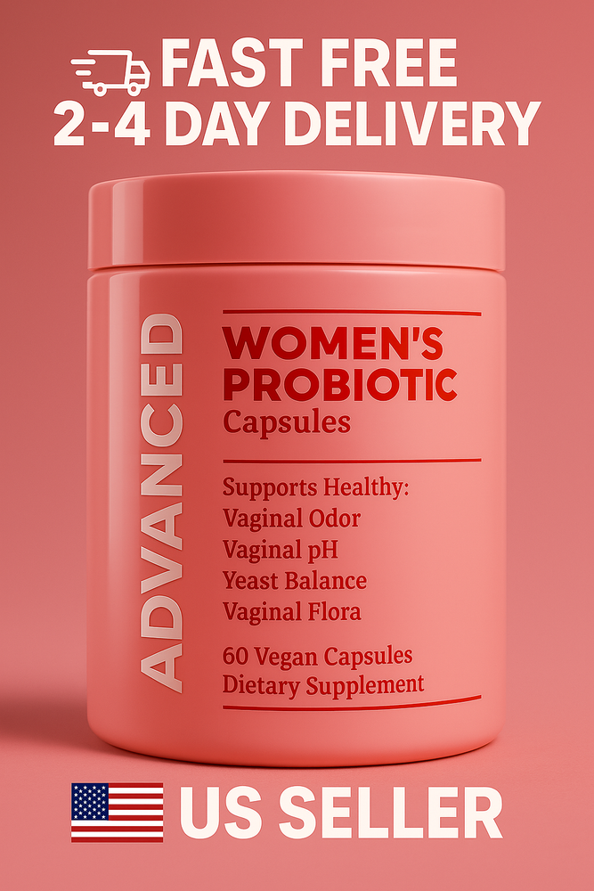 Vaginal Health Probiotic + Prebiotic Blend, 60-Count Capsules