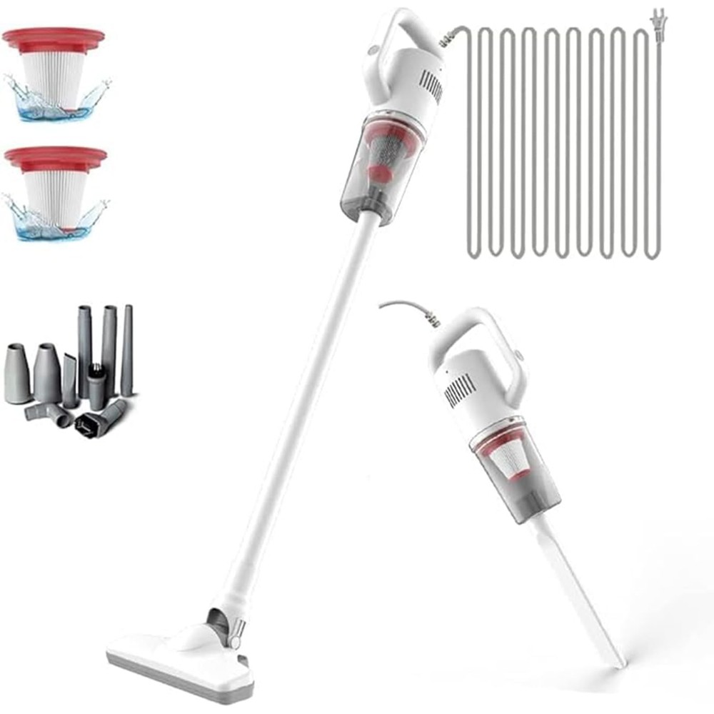 Stick Corded Handheld Vacuum Cleaner 26ft Cord Electric Broom for Pet Hair Ha...