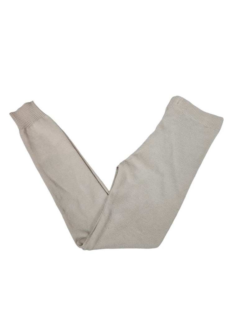 NWT Zara Taupe Ribbed Knit Leggings Size Large Zara 13/14 Girls A1