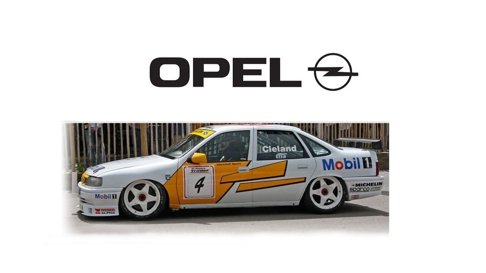 1:10 RC Clear Body Shell - Opel Vectra Vauxhall Cavalier with BTCC Livery