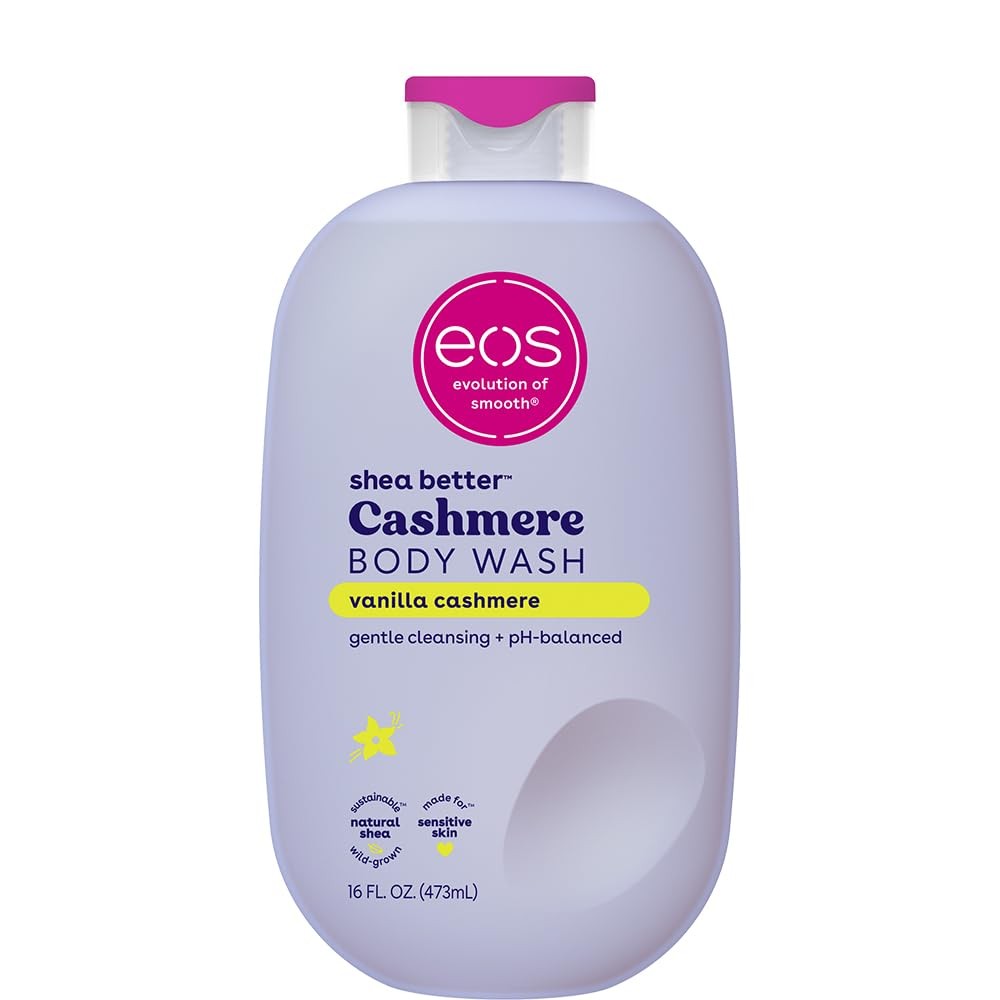 eos Shea Better Vanilla Cashmere Body Wash, Moisturizing pH Balanced Creamy Gel