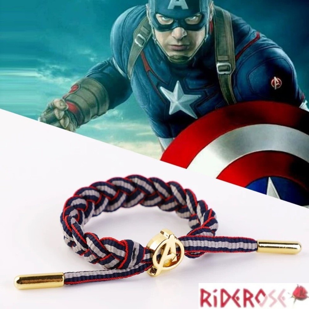 Hand-Woven Marvel Captain America A Edition Bracelet