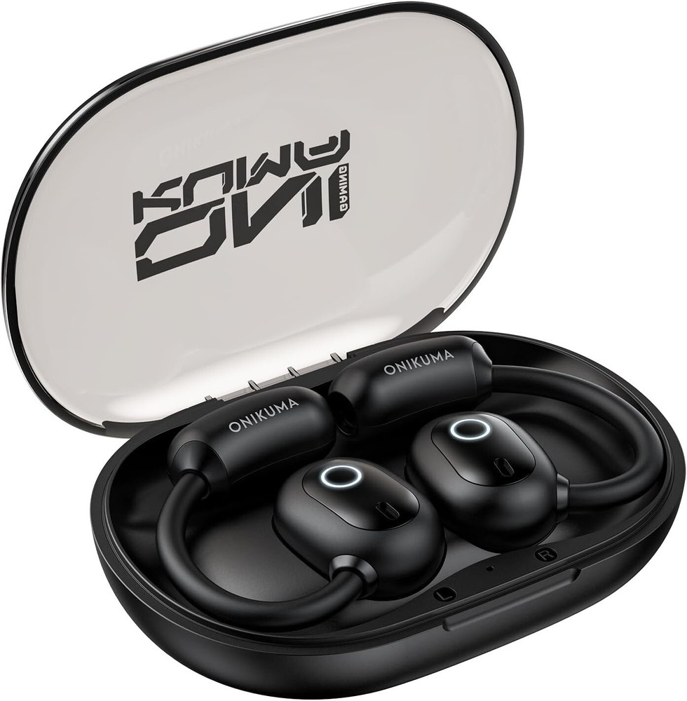 Bluetooth 5.4 Sport Earbuds w/ Earhooks & Strap, Wireless Workout Headphones