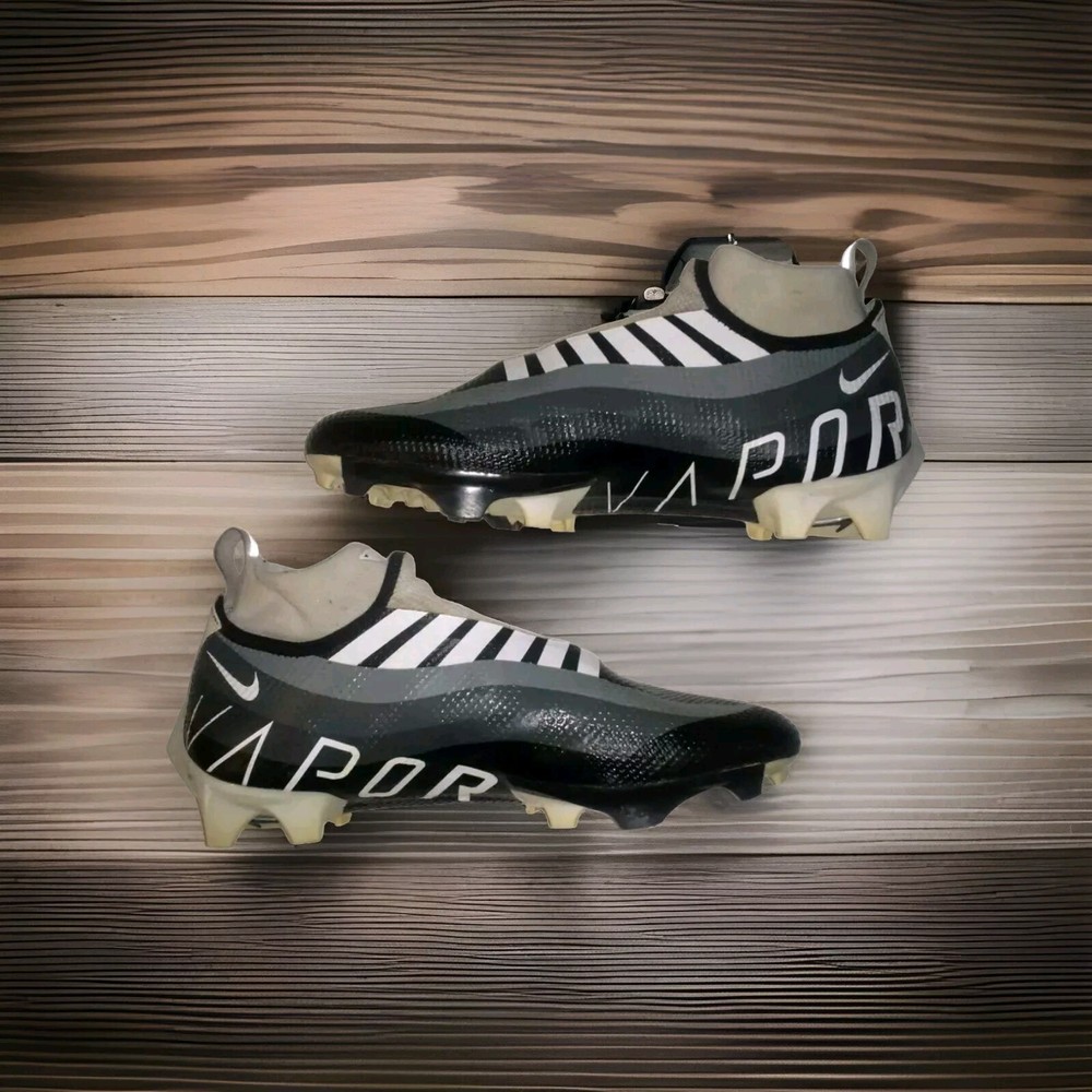 Nike Vapor Edge Football Cleats Mens Size 8 Pro 360 Black White Low- #DQ3670-001